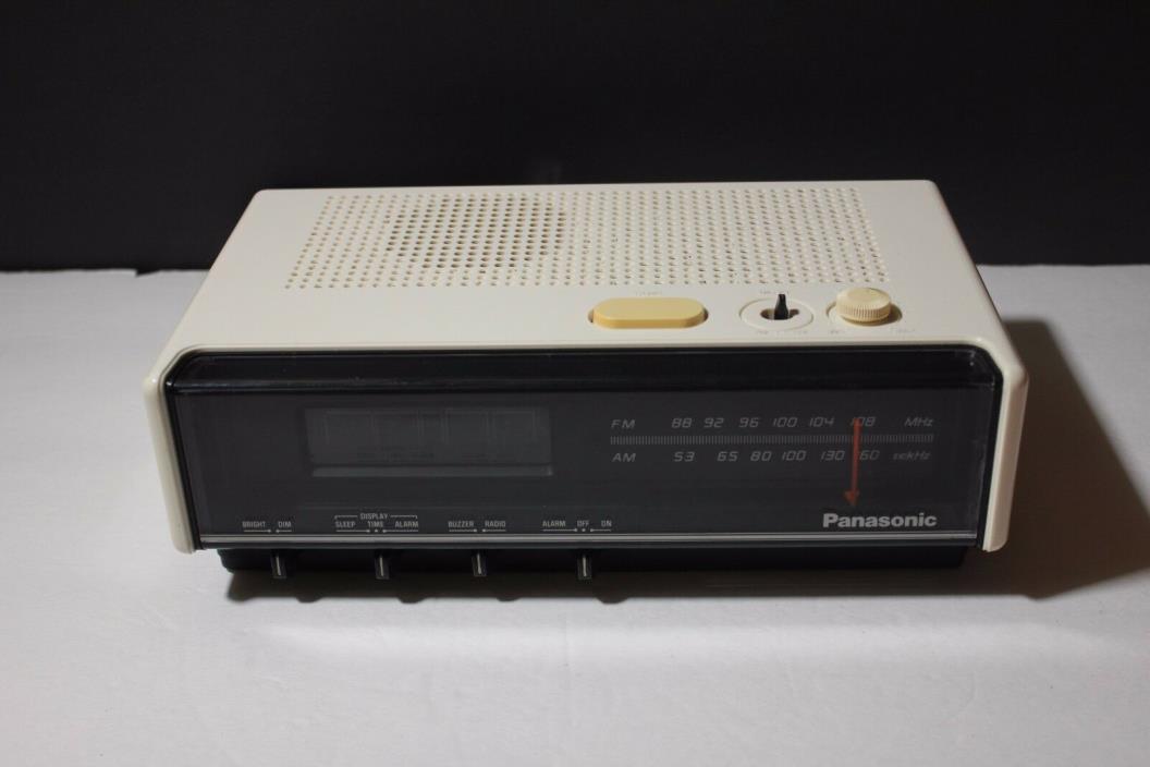 Vintage Panasonic RC-85 FM/ AM Radio Alarm Clock made in Japan USED Tested Works