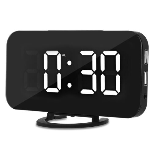 Creative LED Digital Alarm Table Clock Brightness Adjustable for Home Office