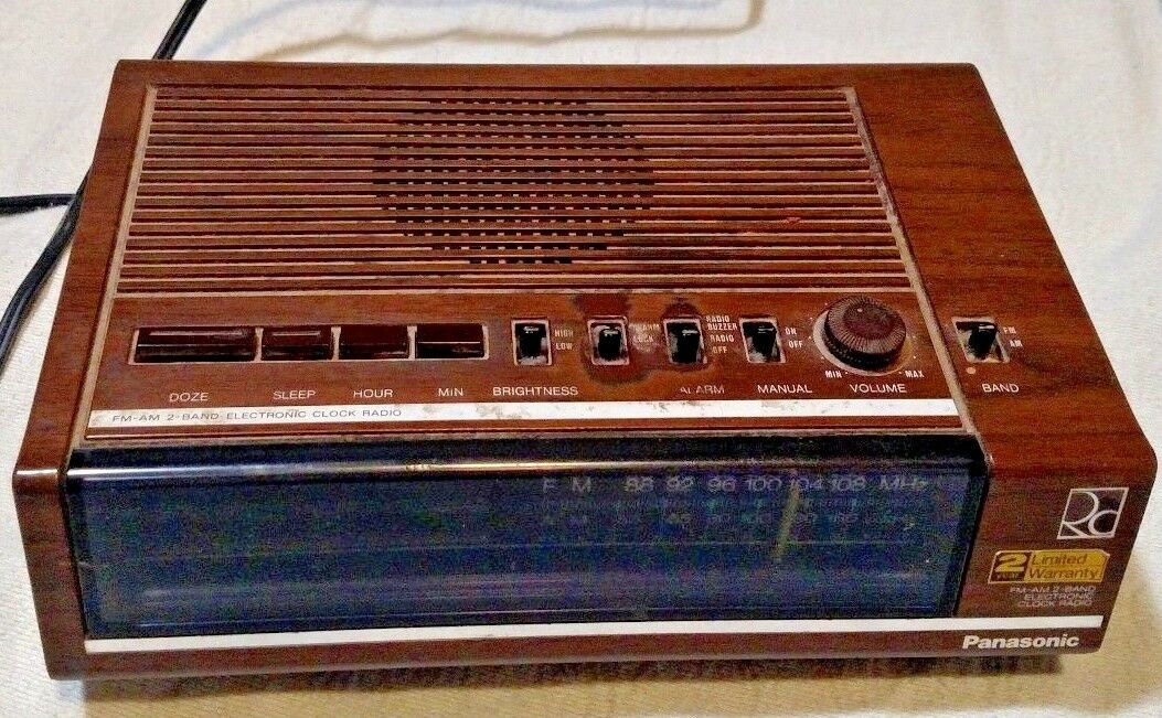Panasonic vintage clock radio alarm clock