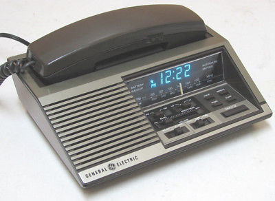 vintage GE  7-4737A Telephone /  Alarm Clock / AM, FM  Radio  Works Perfectly!