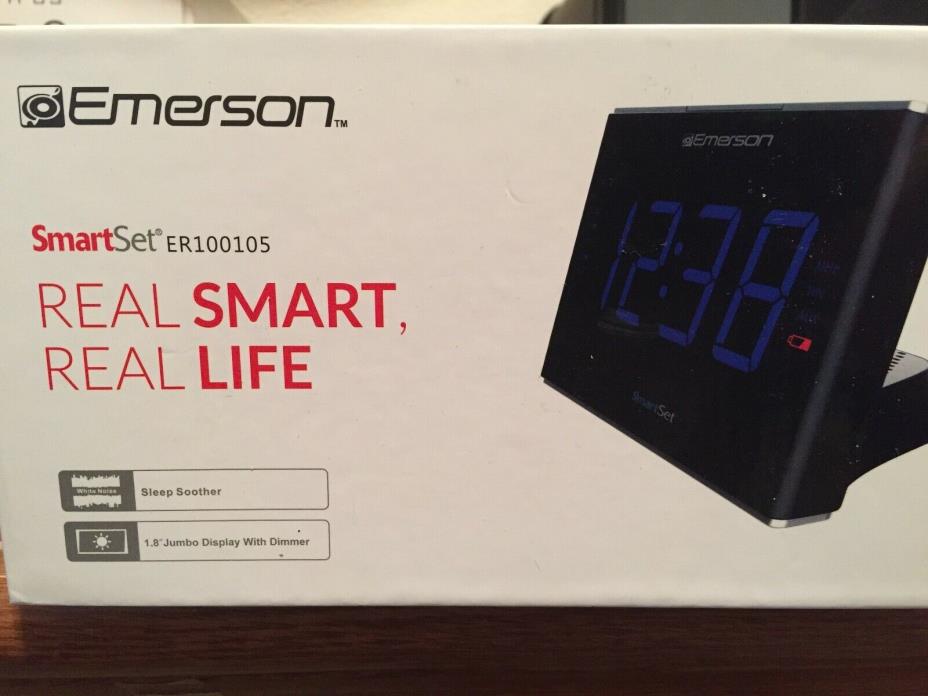 Smartest Sound Therapy Alarm Clock Radio with White Noise Nature Sounds Emerson