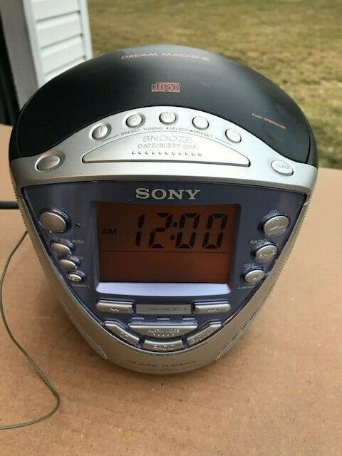 SONY DREAM MACHINE ICF-CD853V TV/WEATHER/FM/AM 48 BAND CD CLOCK RADIO
