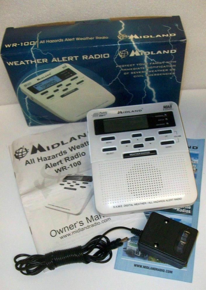 Midland WR-100 NOAA All Hazards Weather Alert Digital Radio