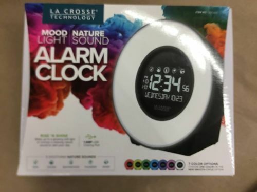 Pre La Crosse Technology Mood Light Nature Sound Alarm Clock NO BOX