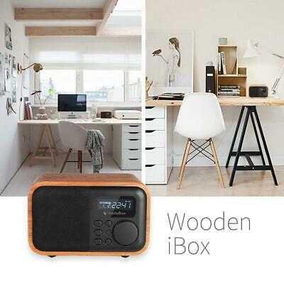 InstaBox Wooden Multi-Functional Speaker with Digital Clock