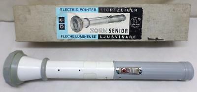 Vintage Electric Flashlight Pointer Zorn Senior, Tested, Collectable, Pre-Laser