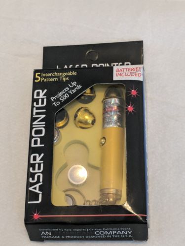 Laser Pointer Key Chain with Interchangeable Heads