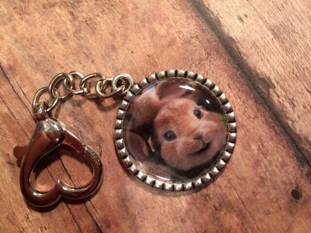 NEW Peter Rabbit “Flopsy” movie fun keychain bag clip