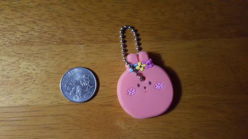NEW Small Rubber key cap Peach Bear with Flowers