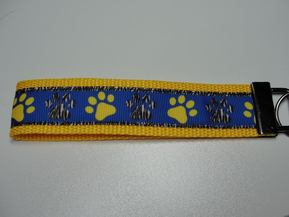 Paw Print Key fob Strap or Keychain Keyfob