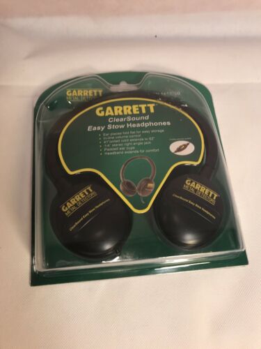 Garrett™ ClearSound Easy Stow Headphones with In-Line Volume for Metal Detectors