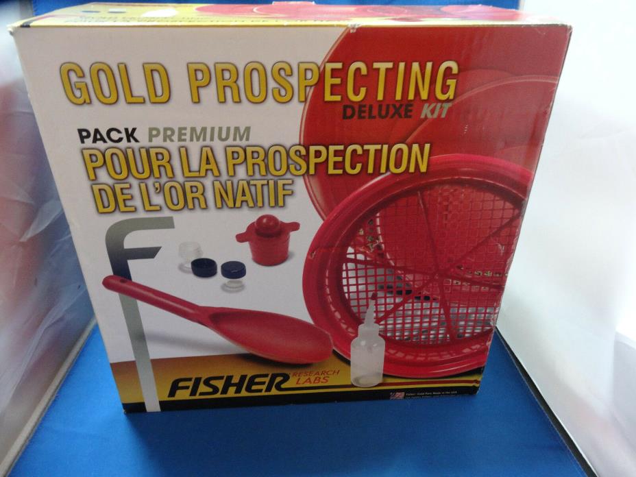 Fisher Metal Detectors Deluxe Gold Prospecting Kit Item NEW IN BOX