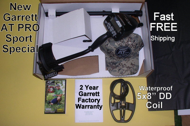 Garrett NEW AT PRO Sport Special Metal Detector with 5x8