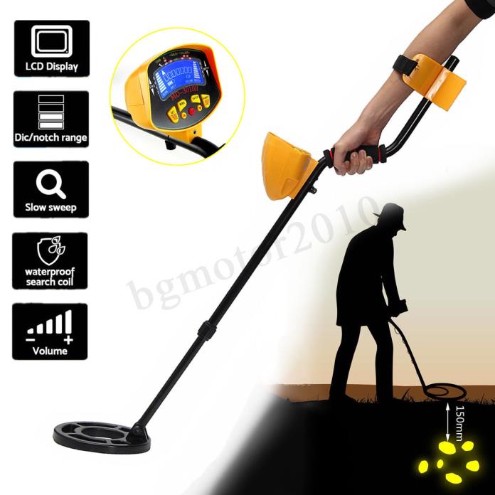 Metal Detector Gold Digger Light Hunter Finder Deep Sensitive Search Waterproof