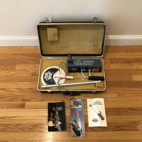 White's Coinmaster 4000/D Series 2 Vintage Metal Detector with Hard Case