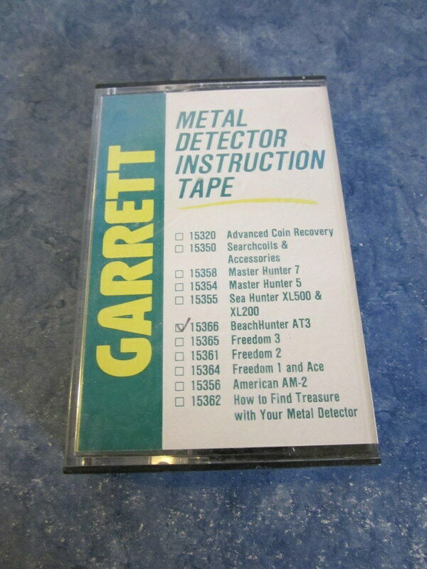 VTG 1986 GARRETT METAL DETECTOR INSTRUCTION CASSETTE TAPE FOR BEACH HUNTER AT-3