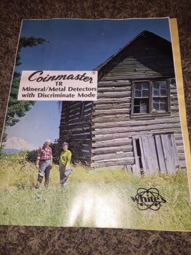 White's Coinmaster TR-Mineral Metal Detectors Instruction Book 1977
