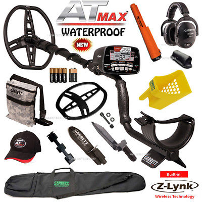 Garrett AT MAX Metal Detector With MS3 HP, Pro-Pointer AT, Pouch, Digger & MORE