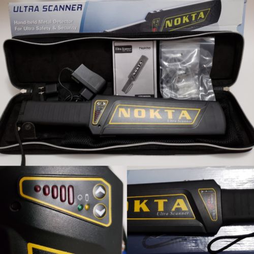 *NIB* NOKTA Ultra Scanner Hand Held Security WAND METAL DETECTOR *Pro Package *