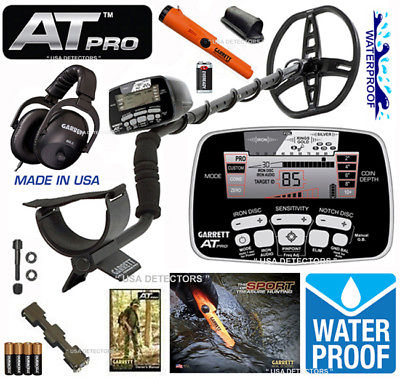 Garrett AT PRO Metal Detector With PROPOINTER AT Pinpointer & MS-2 HEADPHONE