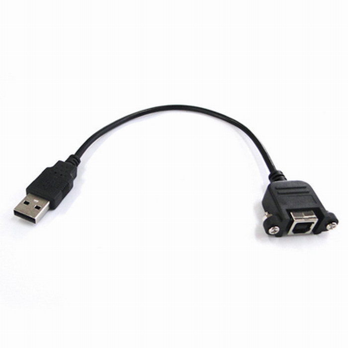 USB 2.0 A Male to USB B Female Panel Screw cable FREE SHIPPING