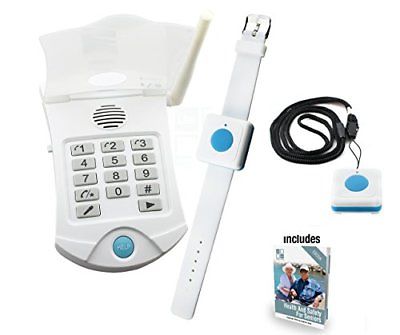 Medical Alert System for Seniors NO MONTHLY FEE - LLR-100 - Includes WATER PROOF