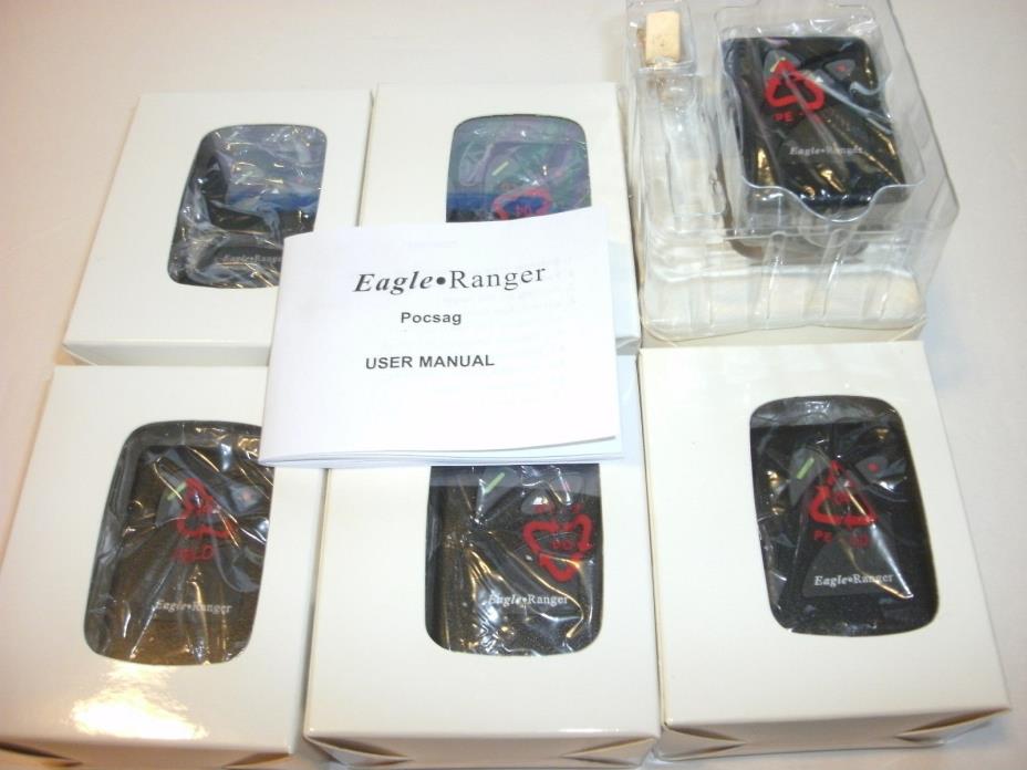 EAGLE RANGER (6) PAGER/BEEPER FREQ 151-159 (1.5 VOLTS AAA) PARTS ONLY