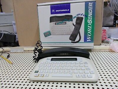 Motorola WordSender Vintage Classic Telephone  Messenger Pager Texting w box