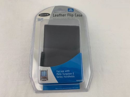 NEW! Belkin F8P0400 Leather Flip Case for Palm Tungsten E Series Handhelds