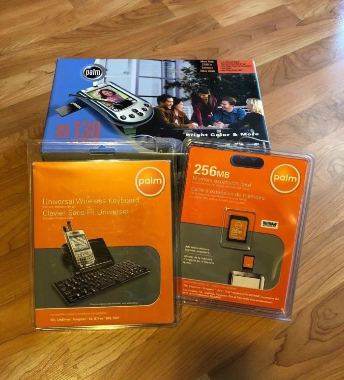Palm m130 Handheld, Memory Card & Keyboard (BUNDLE)