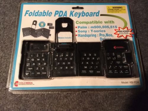 FOLDABLE PDA KEYBOARD - Palm, Sony, Handspring... Model KB-PDA - NOS!