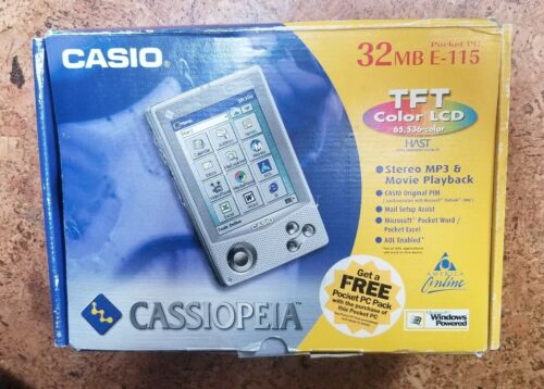Casio Cassiopeia Windows Powered Pocket PC E-115 Computer 32 MB