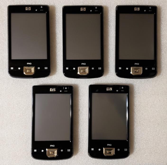 Lot of 5 HP iPAQ 210 Enterprise Handheld Windows Mobile 6 211