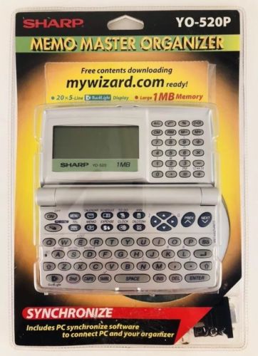 Sharp YO-520P Synchronize Memo Master Organizer - New In Open Package