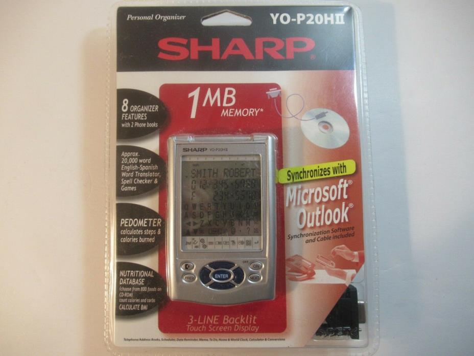 Brand New Sealed Sharp YO-P20HII Personal Electronic Organizer New Old Stock