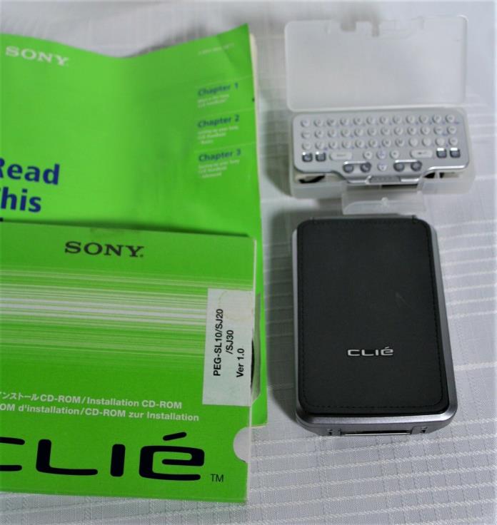 SONY CLIE PEG-SL10/U PERSONAL ENTERTAINMENT ORGANIZER + Mini KEYBOARD PEGA-KB20