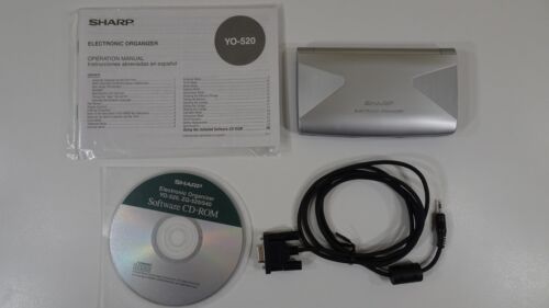 Memo Master Wizard Electronic Organizer Sharp Yo-520 1mb W/ Manual & Cr-rom Disc