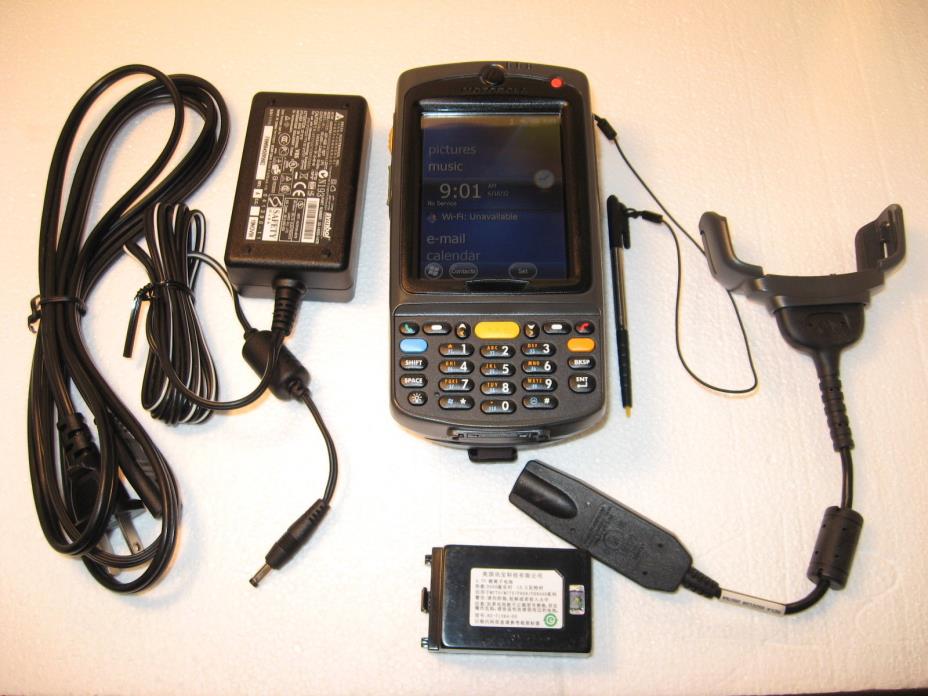 SYMBOL MOTOROLA MC75A0-PU0SWRQA9WR 1D LASER BARCODE SCANNER *WM 6.5* WI-FI MC75A