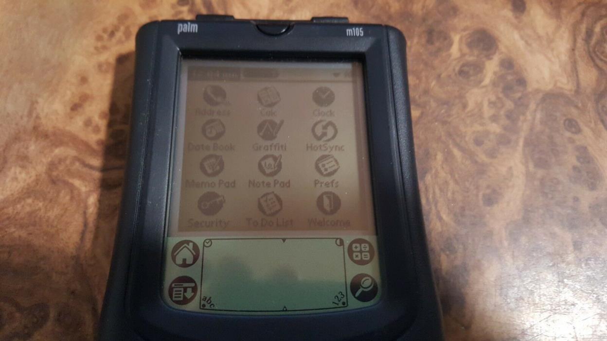 Palm M105 Handheld With Stylus and Leather Case TESTED
