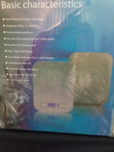 Kitchen Food Scale Multifunction Digital Scale, Stainless Steel, 11 Pound 5kg