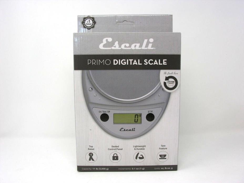 Escali Primo Digital Kitchen Scale (Chrome)