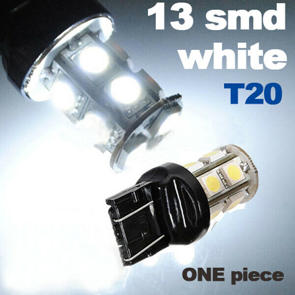 T20 7443 Car White 13 SMD LED Tail Brake Turn Side Light Lamp Bulb