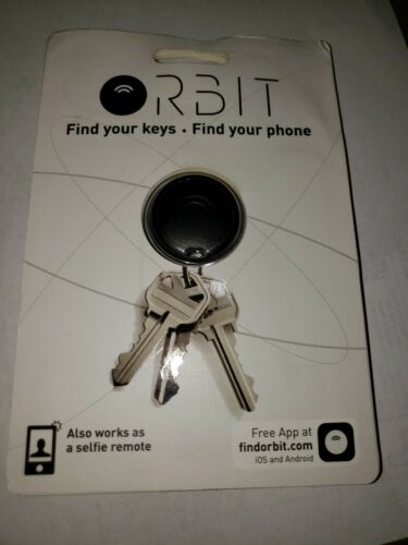 Orbit Key Finder & Selfie Remote GPS Find Your Keys & Phone BLACK Android & IOS
