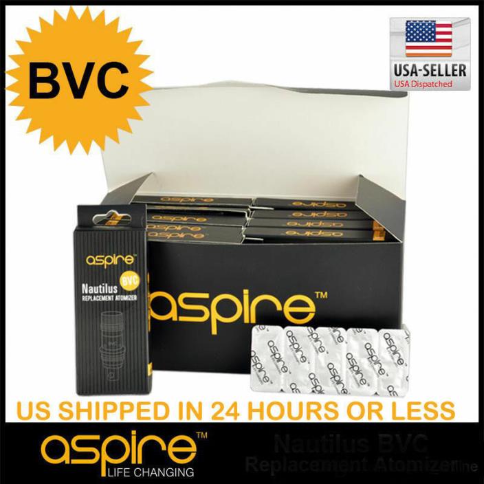 10 PCS  Aspire Nautilus BVC Coils 1.6/ 1.8 Ohm / Same Day USA Shipping!