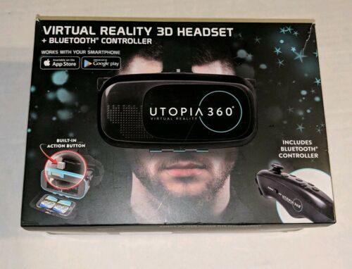 ReTrak Utopia 360 3D VR Headset With Bluetooth Controller