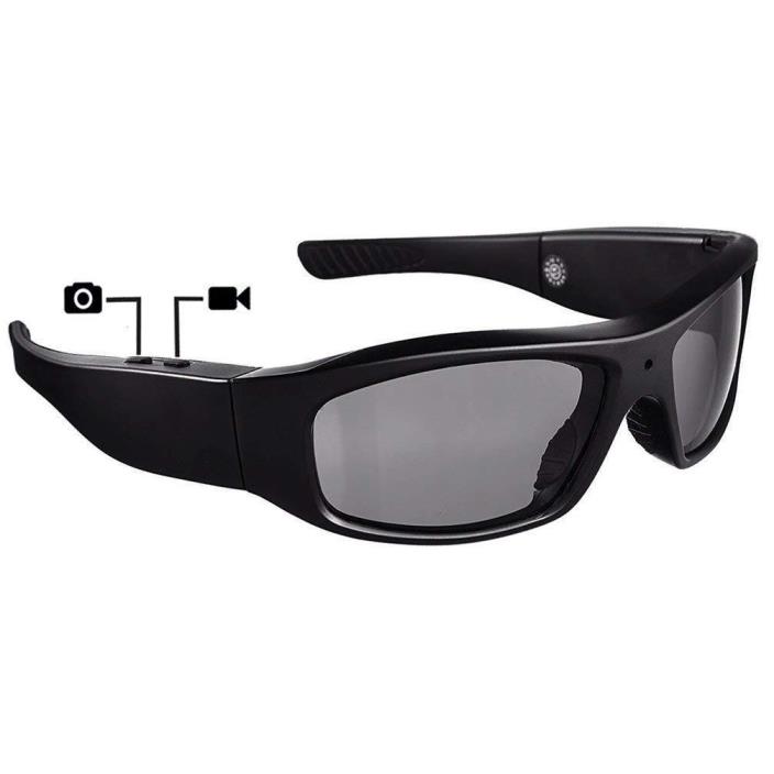720p Spy Hidden Covert Sunglasses Camera Wearable Video Recording DVR 8GB Includ