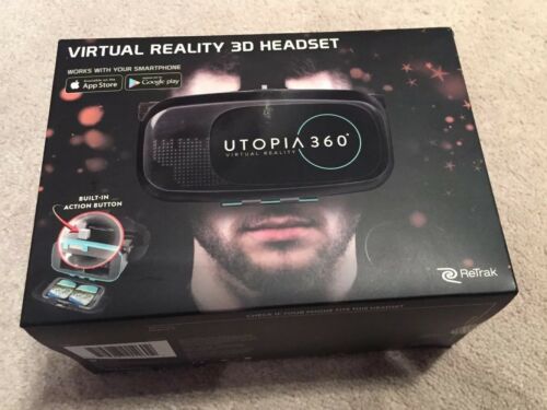 ReTrak Utopia 360 Virtual Reality Headset Control Video Glasses - NEW