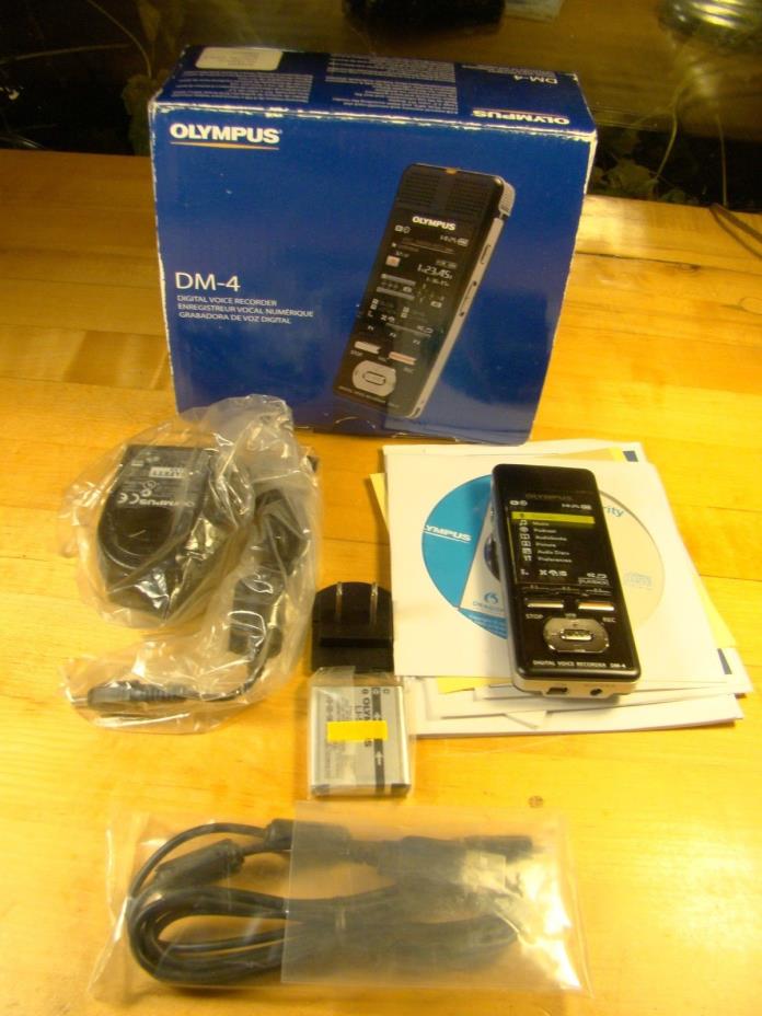 Olympus DM-4 Digital Voice Recorder 8 GB Rechargeable New
