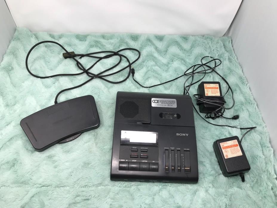 Sony Microcassette Dictator/Transcriber BM-850 plus 2 cords Foot Pedal (m8)