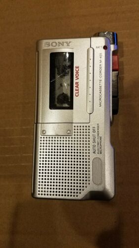 SONY micro cassette recorder M-455 Voice Recorder tested, works! Free Shipping!